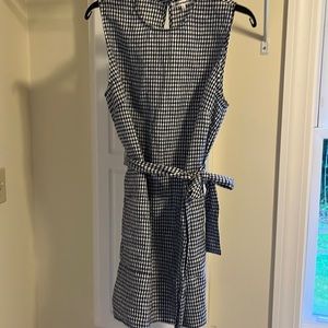 Reformation checkered linen dress